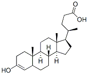 3 beta-hydroxychol-3-en-24-oic acid Struktur