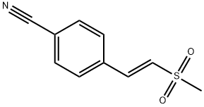 Benzonitrile, 4-[2-(methylsulfonyl)ethenyl]-(E)- Struktur