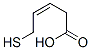 (Z)-5-Mercapto-3-pentenoic acid Struktur