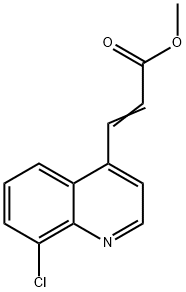 3-(8-CHLOROQUINOLINE-4-YL)ACRYLIC ACID METHYL ESTER Struktur