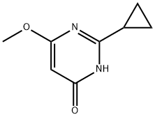 4(1H)-Pyrimidinone, 2-cyclopropyl-6-methoxy- (9CI) Struktur