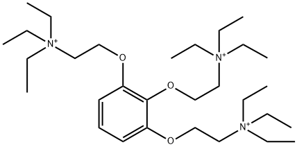 2,2',2''-(1,2,3-Benzenetriyltrisoxy)tris(N,N,N-triethylethanaminium) Struktur