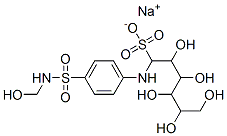 sodium 2,3,4,5,6-pentahydroxy-1-[[4-(hydroxymethylsulfamoyl)phenyl]amino]hexane-1-sulfonic acid Struktur