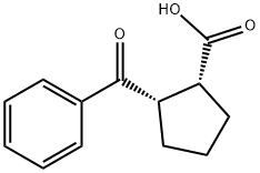 CIS-2-BENZOYLCYCLOPENTANE-1-CARBOXYLIC ACID Struktur