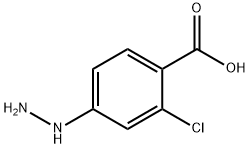 2-CHLORO-4-HYDRAZINO-BENZOIC ACID Struktur