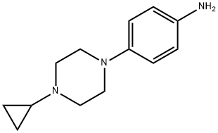 4-(4-Cyclopropylpiperazin-1-yl)aniline Struktur