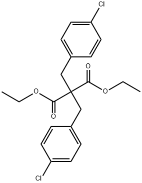 Propanedioic acid,bis[(4-chlorophenyl)methyl]-, diethyl ester (9CI) Struktur