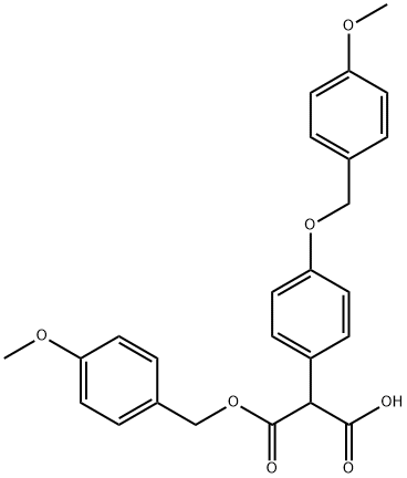 2-[4-(4-METHOXY-PHENOXY)-PHENYL]-MALONIC ACID MONO-(4-METHOXY-PHENYL) ESTER Struktur