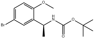 TERT-BUTYL [(1S)-1-(5-BROMO-2-METHOXYPHENYL)ETHYL]CARBAMATE Struktur