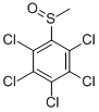 pentachlorophenylmethyl sulfoxide Struktur