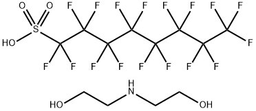 BIS(2-HYDROXYETHYL)AMMONIUM PERFLUOROOCTANESULFONATE Struktur