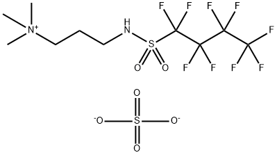 bis[trimethyl-3-[[(nonafluorobutyl)sulphonyl]amino]propylammonium] sulphate Struktur