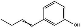 Phenol, 3-(1-butenyl)- (9CI) Struktur