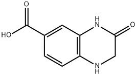 1,2,3,4-tetrahydro-3-oxoquinoxaline-6-carboxylic acid Struktur