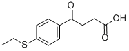 4-(4-ETHYLTHIOPHENYL)-4-OXOBUTYRIC ACID Struktur