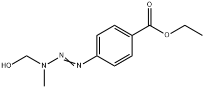 1-(4-carbethoxyphenyl)-3-hydroxymethyl-3-methyltriazene Struktur