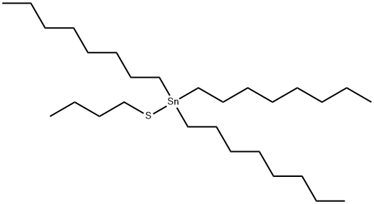 (Butylthio)trioctylstannane Struktur