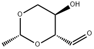 1,3-Dioxane-4-carboxaldehyde, 5-hydroxy-2-methyl-, (2R,4R,5R)- (9CI) Struktur