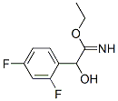 Benzeneethanimidic  acid,  2,4-difluoro--alpha--hydroxy-,  ethyl  ester  (9CI) Struktur