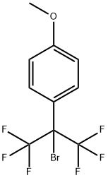 2-BROMO-1,1,1,3,3,3-HEXAFLUORO-2-(METHOXYPHENYL)PROPANE Struktur