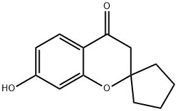 7-HYDROXYSPIRO[CHROMAN-2,1'-CYCLOPENTAN]-4-ONE Struktur