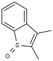 2,3-Dimethylbenzothiophene sulfoxide Struktur