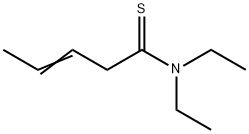 3-Pentenethioamide,  N,N-diethyl- Struktur