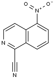 5-nitroisoquinoline-1-carbonitrile Struktur