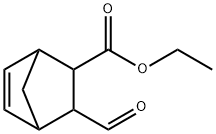 3-Formylbicyclo[2.2.1]hept-5-ene-2-carboxylic acid ethyl ester Struktur