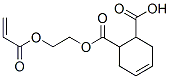 4-Cyclohexene-1, 2-dicarboxylic acid, mono[2-[(1-oxo-2-propenyl)oxy]-ethyl]ester Struktur