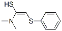 Ethenethiol,  1-(dimethylamino)-2-(phenylthio)- Struktur