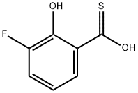 Benzenecarbothioic  acid,  3-fluoro-2-hydroxy- Struktur