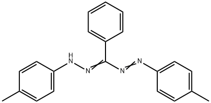 1,5-Bis(4-methylphenyl)-3-phenyl-1,2,4,5-tetraaza-1,3-pentadiene Struktur