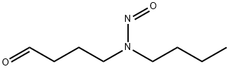 N-butyl-N-(3-formylpropyl)nitrosamine Struktur