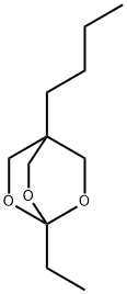 1-ethyl-4-butyl-2,6,7-trioxabicyclo[2.2.2]octane Struktur