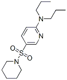 5-(1-piperidylsulfonyl)-N,N-dipropyl-pyridin-2-amine Struktur