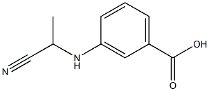 Benzoic acid, 3-[(1-cyanoethyl)amino]-, (-)- (9CI) Struktur