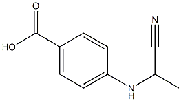 Benzoic acid, 4-[(1-cyanoethyl)amino]-, (+)- (9CI) Struktur