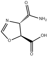 5-Oxazolecarboxylicacid,4-(aminocarbonyl)-4,5-dihydro-,trans-(9CI) Struktur