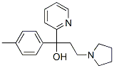 alpha-[2-(1-pyrrolidinyl)ethyl]-alpha-(p-tolyl)pyridine-2-methanol Struktur