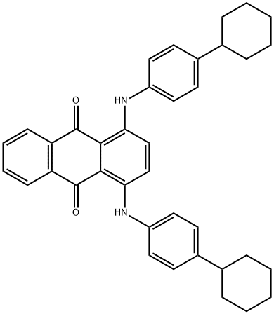 1,4-Bis(p-cyclohexylanilino)anthraquinone Struktur