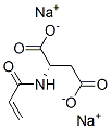 disodium N-(1-oxoallyl)-L-aspartate Struktur