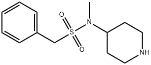 N-METHYL-N-4-PIPERIDINYL-BENZENEMETHANESULFONAMIDE Struktur