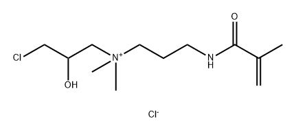 (3-chloro-2-hydroxypropyl)dimethyl[3-[(2-methyl-1-oxoallyl)amino]propyl]ammonium chloride Struktur