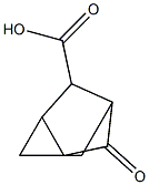 anti-5-Carboxytricyclo[2.2.1.0](2,6)-heptan-3-one. Struktur