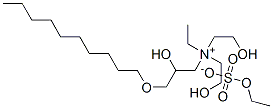 (3-decyloxy-2-hydroxypropyl)ethylbis(2-hydroxyethyl)ammonium ethyl sulphate Structure