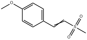 2-(p-Methoxyphenyl)vinylmethylsulfone Struktur