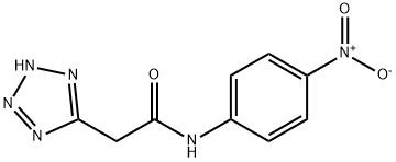 N-(4-Nitrophenyl)-1H-tetrazole-5-acetamide Struktur