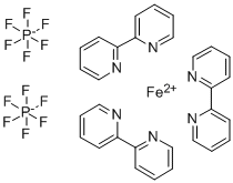 tris(2,2'-bipyridine)iron(II) bis(hexafluorophosphate) Struktur