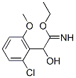 Benzeneethanimidic  acid,  2-chloro--alpha--hydroxy-6-methoxy-,  ethyl  ester  (9CI) Struktur